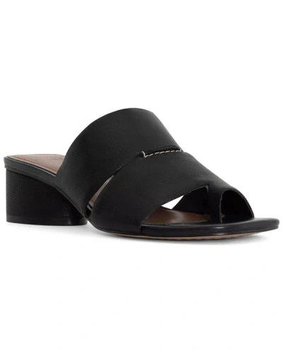 Shop Donald Pliner Maiden Leather Sandal In Black