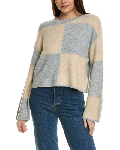 Shop Z Supply Rosi Blocked Sweater In Grey
