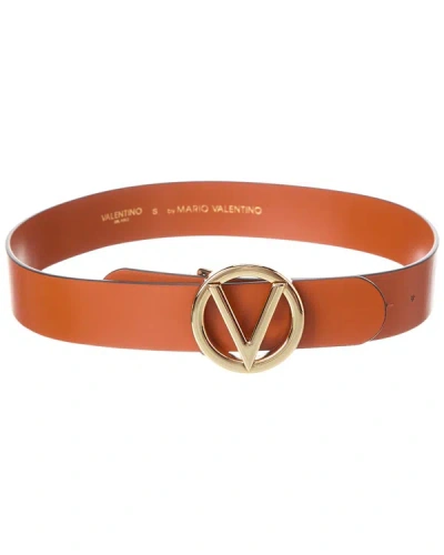 Shop Valentino By Mario Valentino Giusy Leather Belt In Red