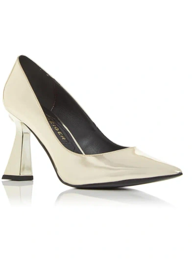 Shop Kurt Geiger London Stiletto Womens Patent Leather Pointed Toe Pumps In White