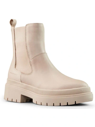 Shop Cougar Swinton Womens Leather Pull On Chelsea Boots In Beige