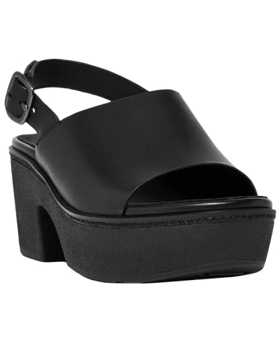 Shop Fitflop Pilar Leather Sandal In Black