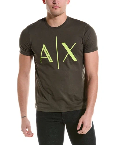 Shop Armani Exchange T-shirt In Green