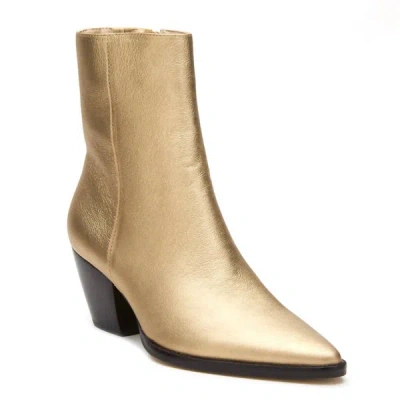 Shop Matisse Caty Ankle Boot In Gold