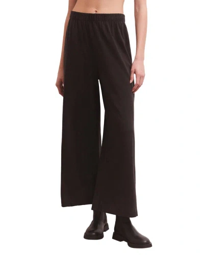 Shop Z Supply Scout Jersey Flare Pant In Black