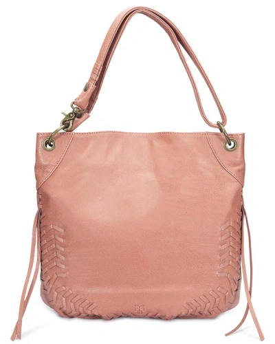 Shop Frye Meadow Leather Hobo Bag In Pink