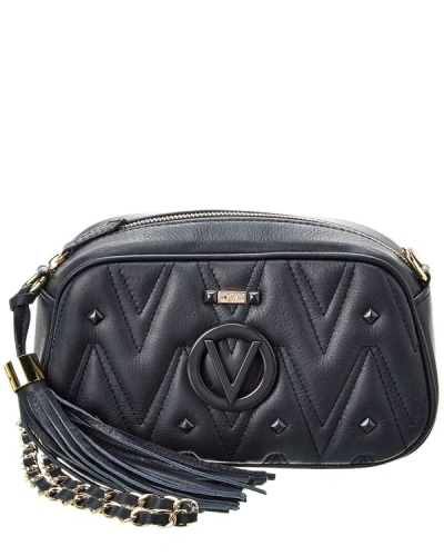 Shop Valentino By Mario Valentino Luisa Signature Leather Shoulder Bag In Black