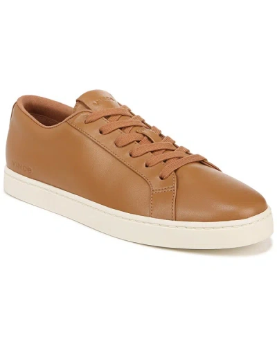 Shop Vince Keoni Leather Sneaker In Brown