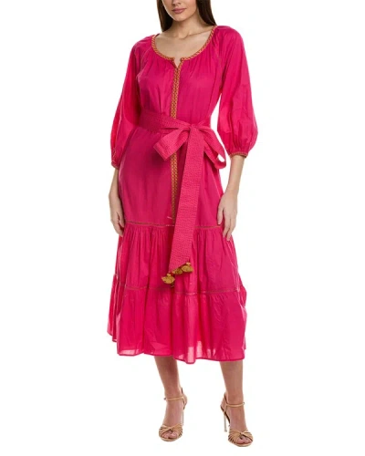 Shop Figue Johanna Maxi Dress In Pink