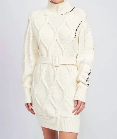 Shop En Saison Lena Mini Dress In Cream In White