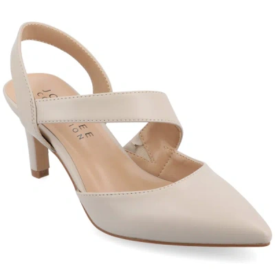 Journee Collection Scarlett Womens Pointed Closed Toe Stiletto Heel Pumps In Grey