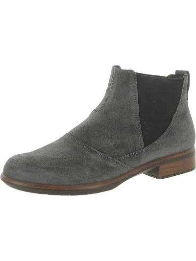 Shop Naot Ruzgar Womens Leather Short Ankle Boots In Grey