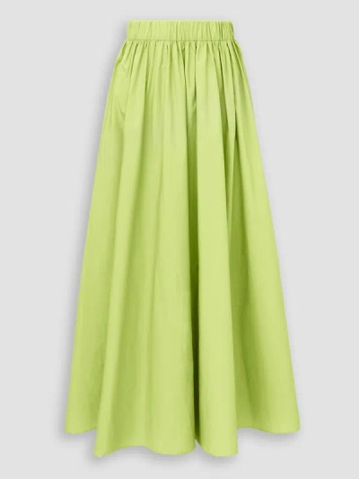 Shop Frnch Kristina A-line Skirt In Lime Green