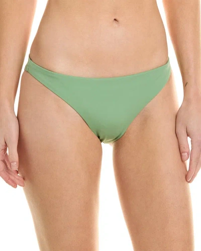 Shop Onia Low-rise Bikini Bottom In Green