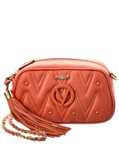 Shop Valentino By Mario Valentino Bella Diamond Leather Crossbody In Pink