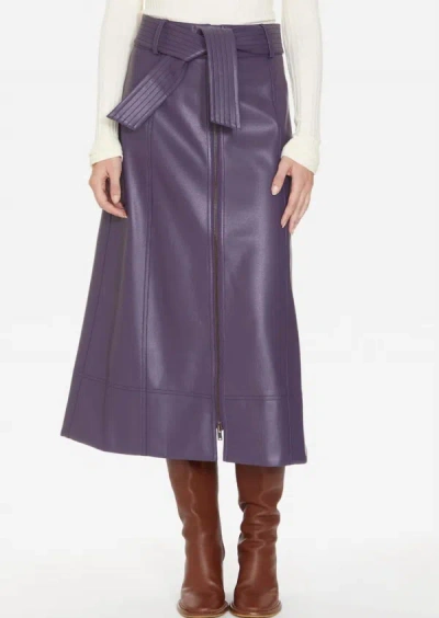 Shop Marie Oliver Greenwich Midi Skirt In Deep Plum In Purple