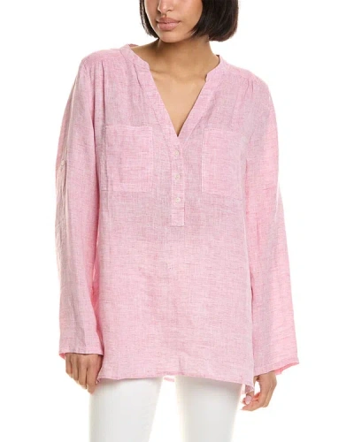 Shop Hiho Martha Linen Tunic In Pink