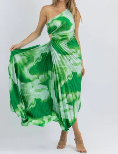 Shop Luxxel Surf Club Midi Dress In Green