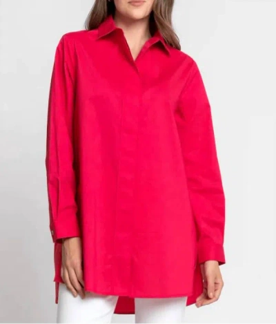 Shop Hinson Wu Valentina Stretch Cotton In Bright Pink