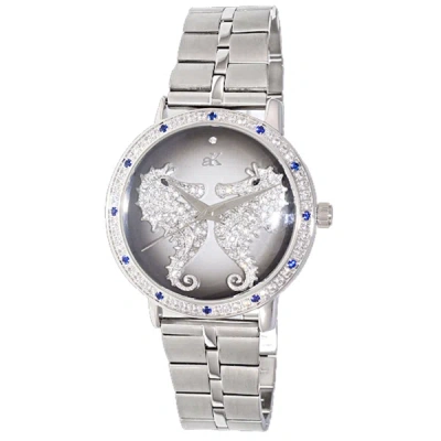 Shop Adee Kaye Women's Seahorsee Grey Dial Watch In Silver