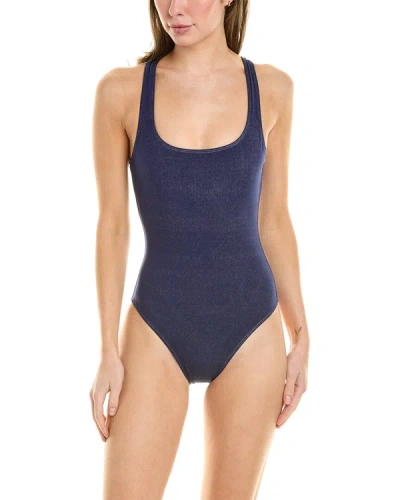 Shop Onia Scoop One-piece In Blue