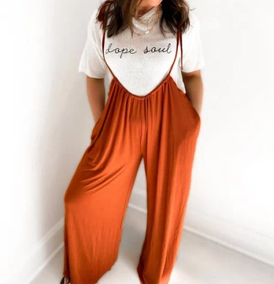 Wlm The Dani Drawstring Jumper In Rust In Multi