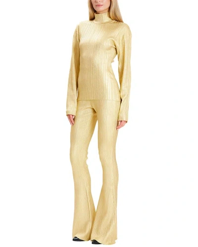 Shop Herve Leger Pant In Yellow