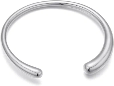 Shop Liv Oliver Silver Modern Cuff Bangle