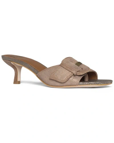 Shop Donald Pliner Cherry Leather Sandal In Yellow