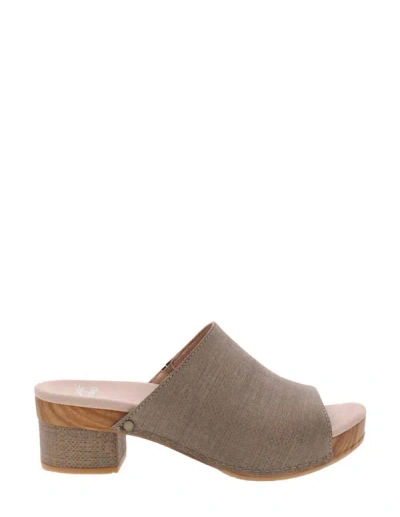 Shop Dansko Maci Heel Sandals In Taupe In Grey