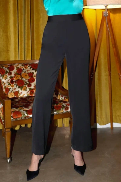 Greylin Daria Flared Trousers In Black In Black