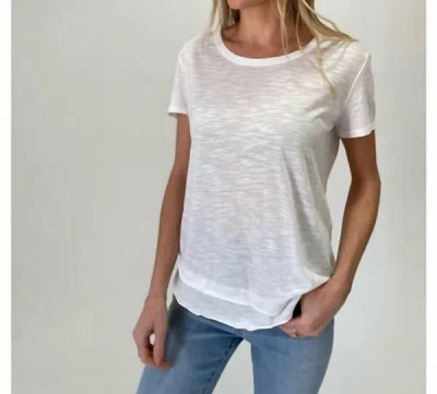 Shop Six/fifty Porter Tee In Ivory In White