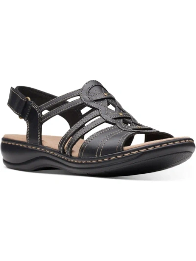 Shop Clarks Leisa Janna Womens Velcro Slingback Strappy Sandals In Black