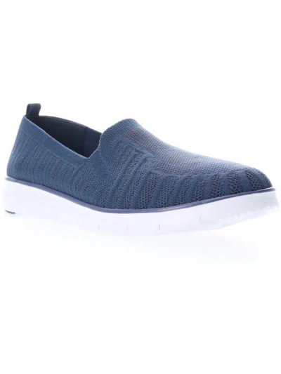 Shop Propét Travel Fit Womens Comfort Slip-on Sneakers In Blue