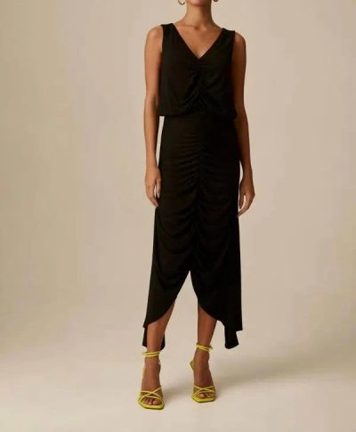 Krisa Samara Dress In Black In Black
