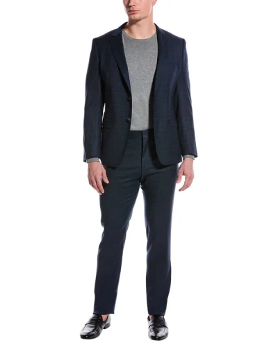 Shop Hugo Boss 2pc Slim Fit Wool Suit In Blue
