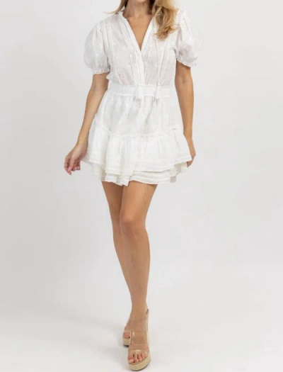 Shop Mable For The Frill Mini Dress In Off-white