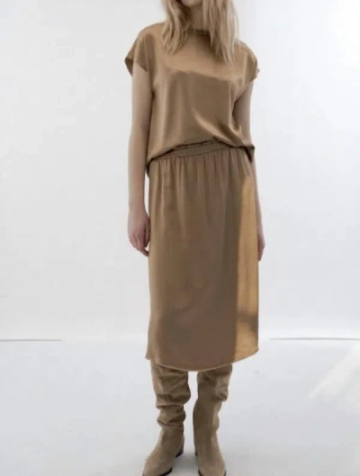 Shop Melissa Nepton Aissa Gold Skirt