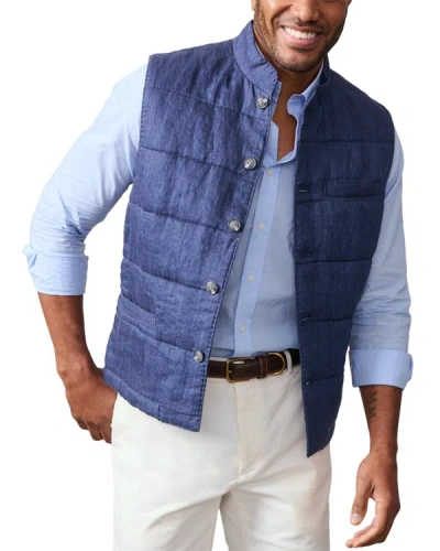 Shop J.mclaughlin J. Mclaughlin Solid Gerard Linen Vest In Multi