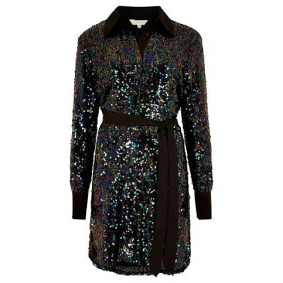 APRICOT SEQUIN CONTRAST IN MULTI 