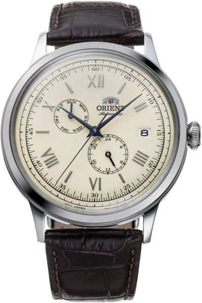 Shop Orient Men's Ra-ak0702y10b Bambino V8 41mm Automatic Watch In Silver