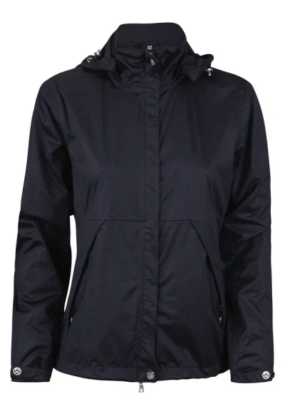 Shop Daily Sports Women's Merion Rain Jacket In Black In Blue