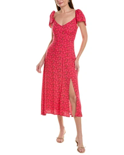 Shop Dress Forum Favor Flutter Midi Dress In Pink