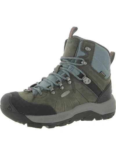 Shop Keen Womens Leather Outdoor Hiking Boots In Grey