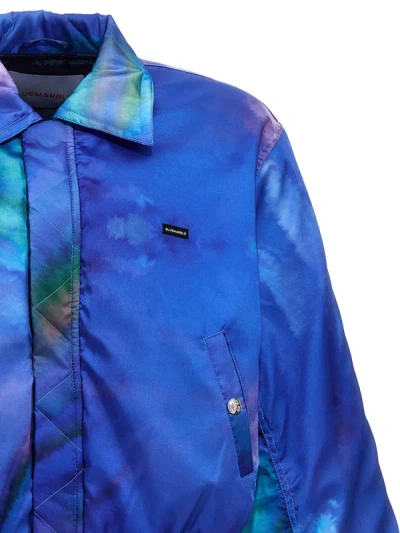 Shop Bluemarble 'borealis Printed' Bomber Jacket In Multicolor