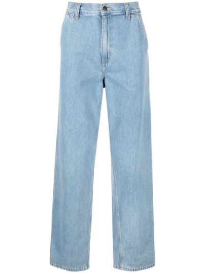 Shop Carhartt Wip Relaxed Fit Denim Jeans In Blue