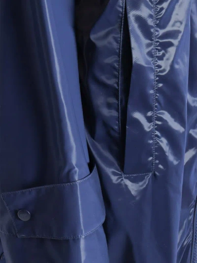 Duno Eden Blue Trench Coat In Blue