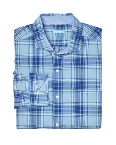 Shop J.mclaughlin J. Mclaughlin Plaid Drummond Shirt In Blue