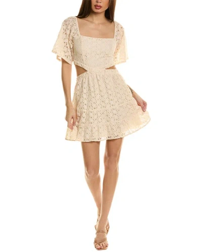 Shop Saltwater Luxe Mini Dress In Beige