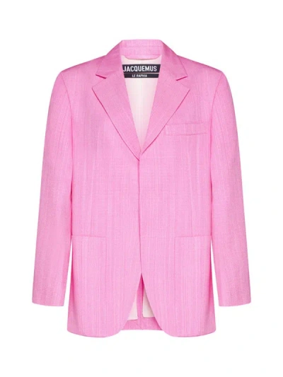 Shop Jacquemus Jackets In Pink